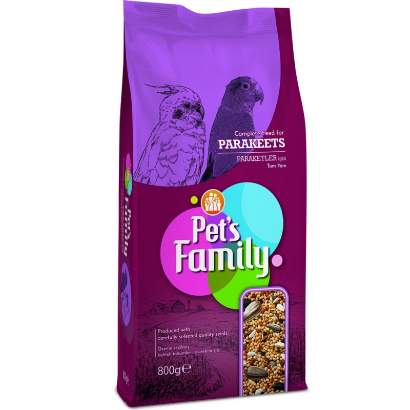 Pet's Family Paraket Yemi 800 Gr