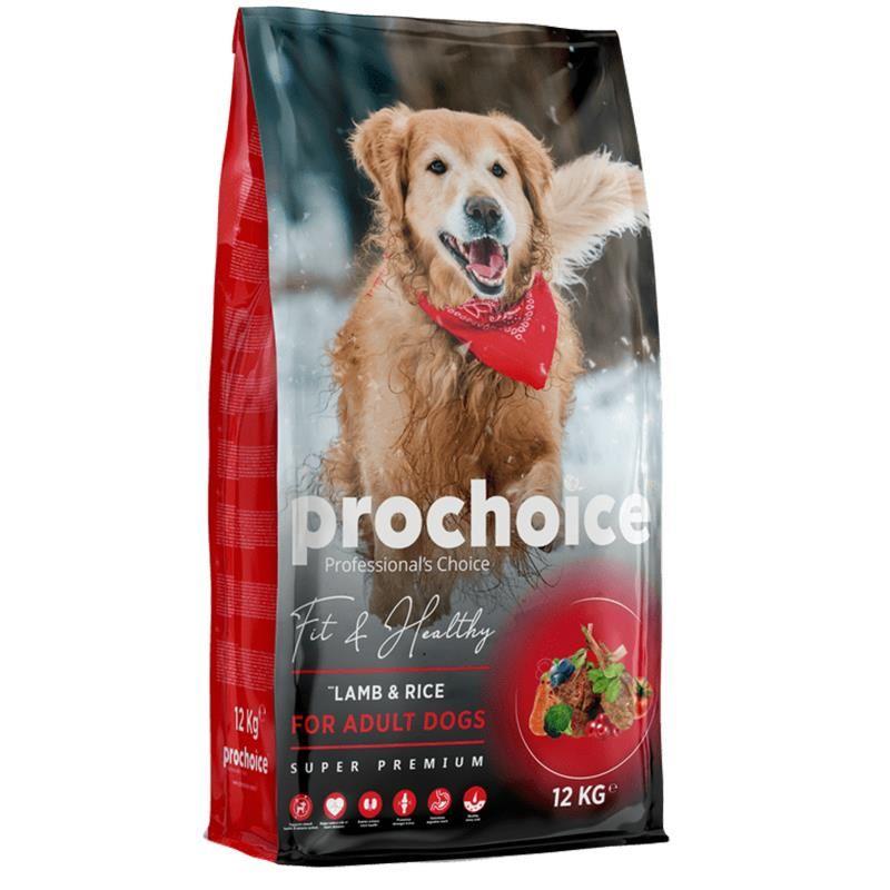 Prochoice Fit&Healthy Kuzulu ve Pirinçli Yetişkin Köpek Maması 12 Kg