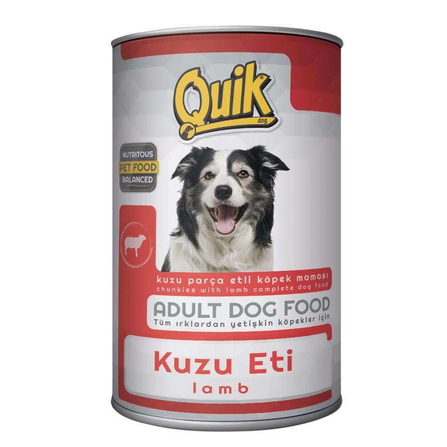 Quik Kuzu Etli Köpek Konservesi 415 Gr