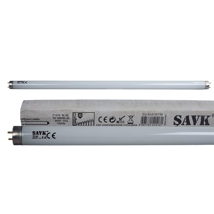 Şavk F18T8 18W/BLUE Floresan Lamba