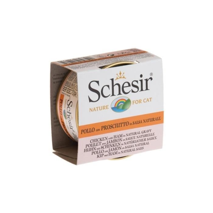 Schesir Broth Tavuklu ve Karidesli Et Suyunda Yetişkin Kedi Konservesi 70 Gr