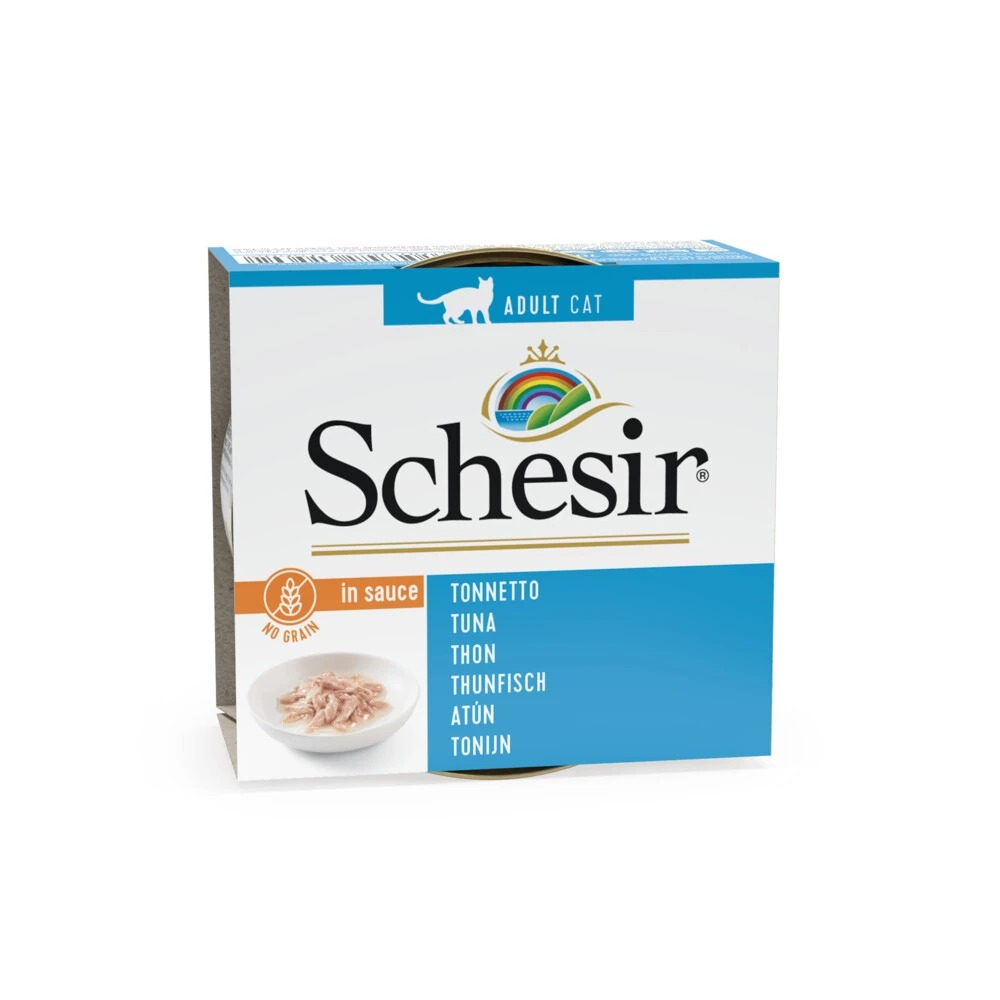 Schesir Broth Ton Balıklı Et Suyunda Yetişkin Kedi Konservesi 70 Gr