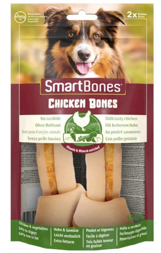 Smart Bones Medium Tavuklu Düğüm Kemik Köpek Ödül Maması 2'li 158 Gr