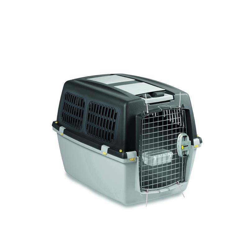 Stefanplast Gulliver 5 Wojer Metal Kapılı Kedi & Köpek Taşıma Çantası Siyah & Gri 81x61x60 Cm