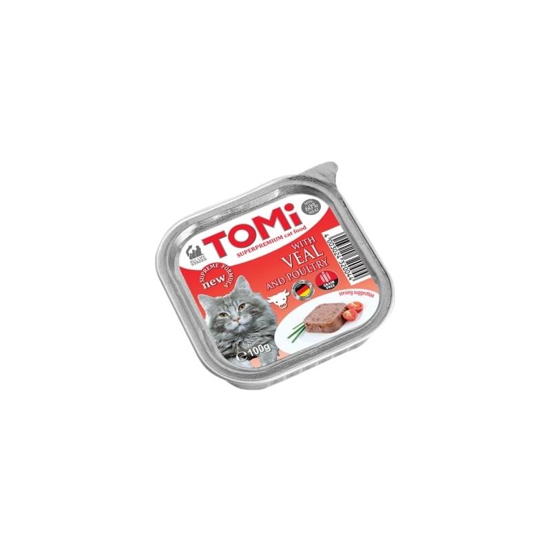 Tomi Sığır Etli & Kümes Hayvanlı Kedi Yaş Mama 100 Gr