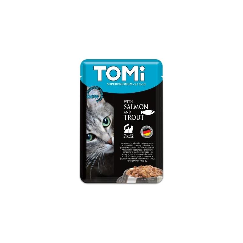 Tomi Somonlu & Alabalıklı Kedi Yaş Mama 100 Gr