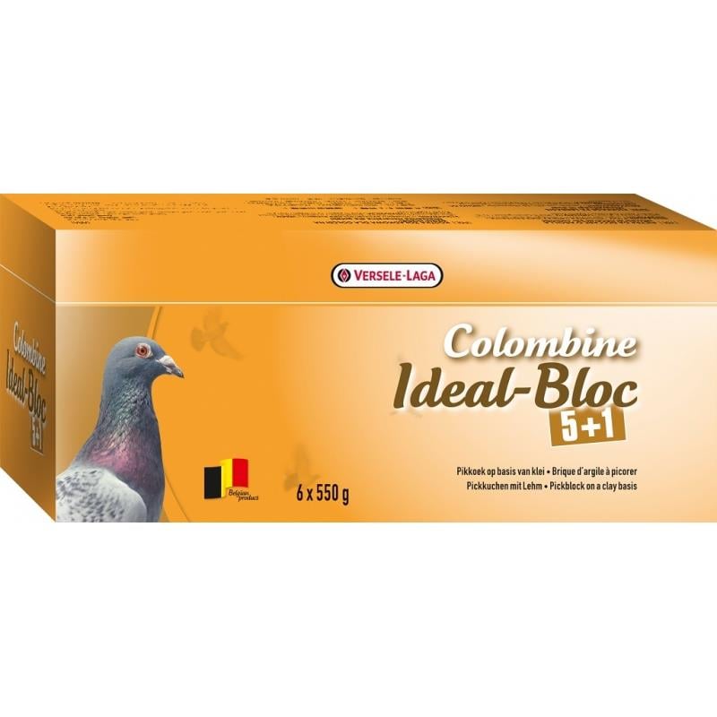 Versele Laga Colombine Ideal - Bloc Güvercinler Mineral Desteği 6x550 Gr