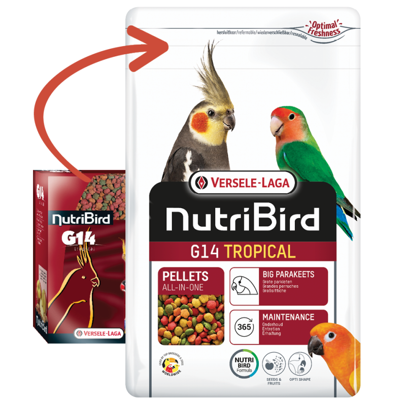 Versele Laga NutriBird G14 Tropical Paraket Pelet Yemi 1 Kg
