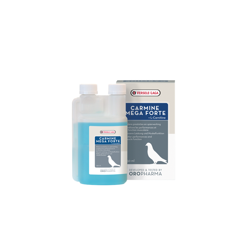 Versele Laga Oropharma Carmine Mega Forte Güvercin Sıvı L - Karnitin Desteği 250 Ml
