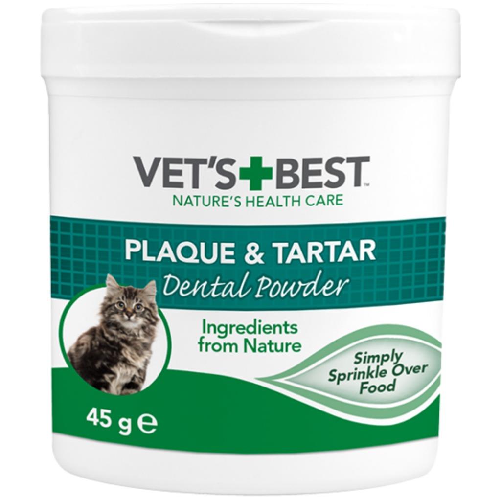 Vet's Best Kediler için Deniz ve Spirulina Yosunu Özlü Plak ve Tartar Önleyici Ağız Bakım Tozu 45 Gr