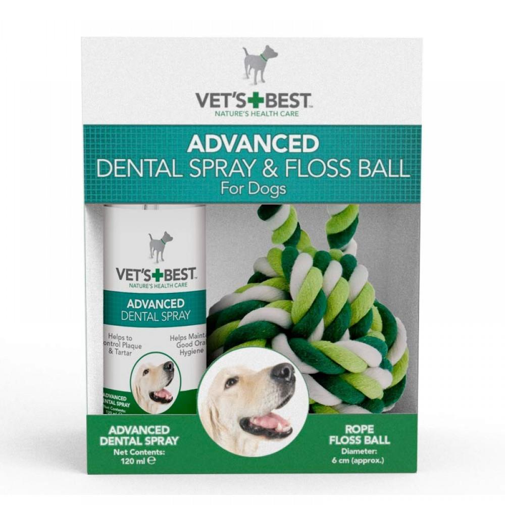 Vet's Best Köpek Ağız ve Diş Bakım Spreyi 120 Ml ve Diş Temizleyici Halat Top 2'li Set