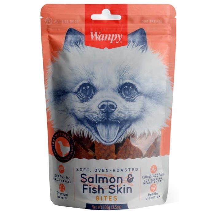Wanpy Gerçek Somon Dilimleri Köpek Ödülü 100 Gr