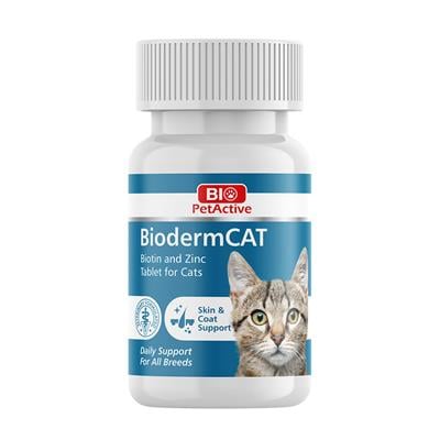 Bio PetActive Kedi̇ler İçi̇n Çi̇nko ve Bi̇oti̇n Tablet 30 Gr. (100 Tablet)
