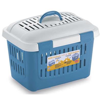 StefanPlast Midi Guliver Orta Pet Taşıma Çantası Mavi & Beyaz 45x33x33 Cm
