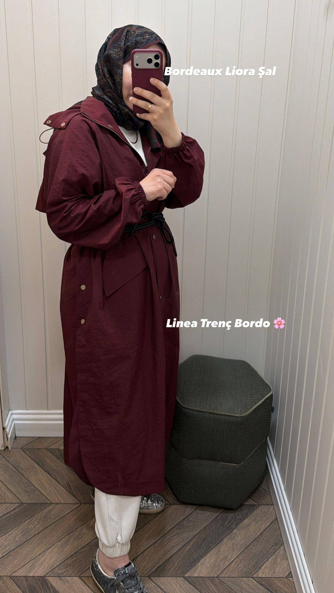 2526FW LİNEA TRENCHCOAT BORDO