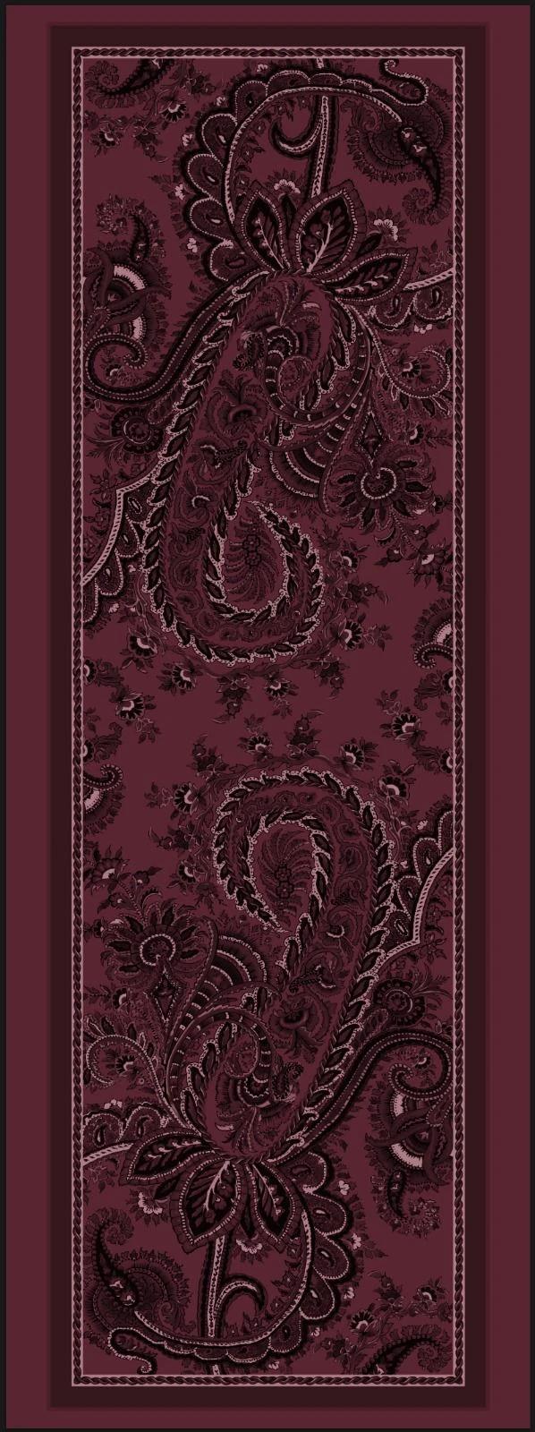 BORDEAUX PAİSLEY BORDO