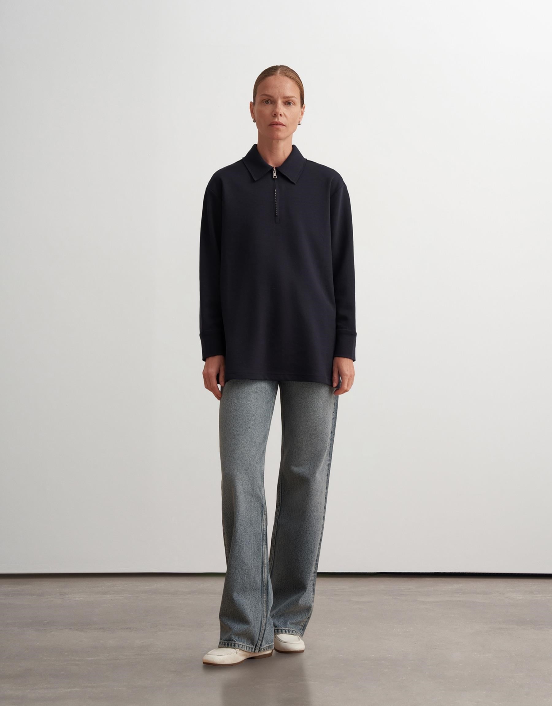 FERMUARLI SWEATSHIRT Lacivert