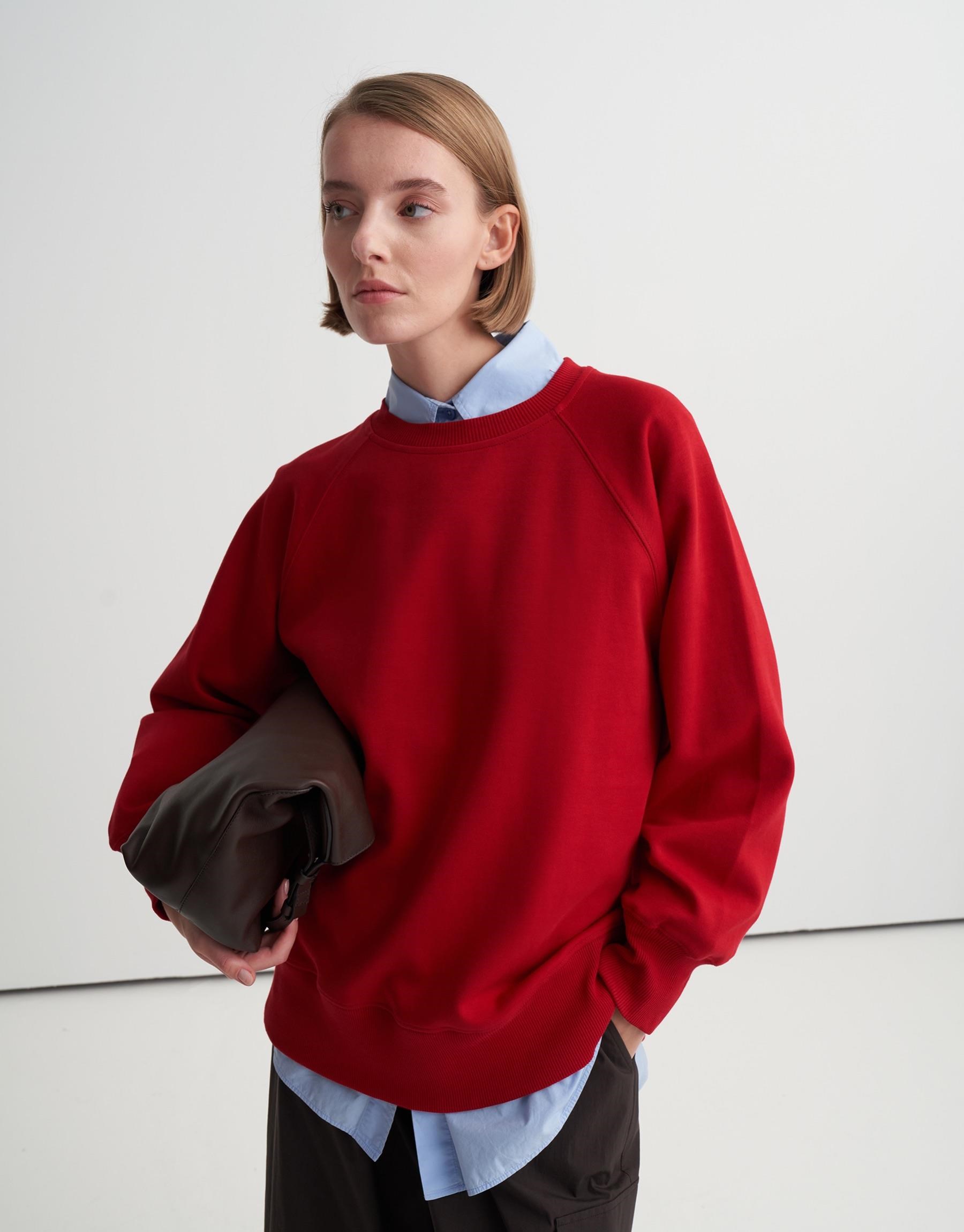 İNTERLOK SWEATSHIRT Kırmızı