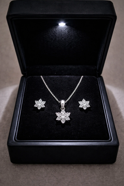 925 AYAR YILDIZ MODEL GÜMÜŞ SET