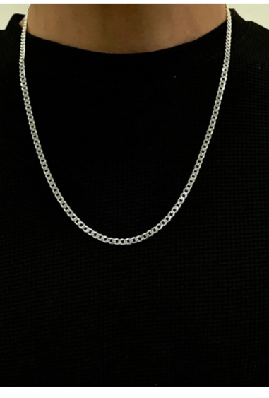 925 AYAR 4 MM GURMET MODEL ERKEK GÜMÜŞ KOLYE