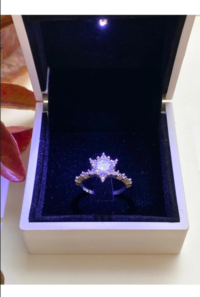 925 AYAR RODYUM KAPLAMA  LOTUS ÇİÇEĞİ AŞK GÜNEŞİ  GÜMÜŞ YÜZÜK