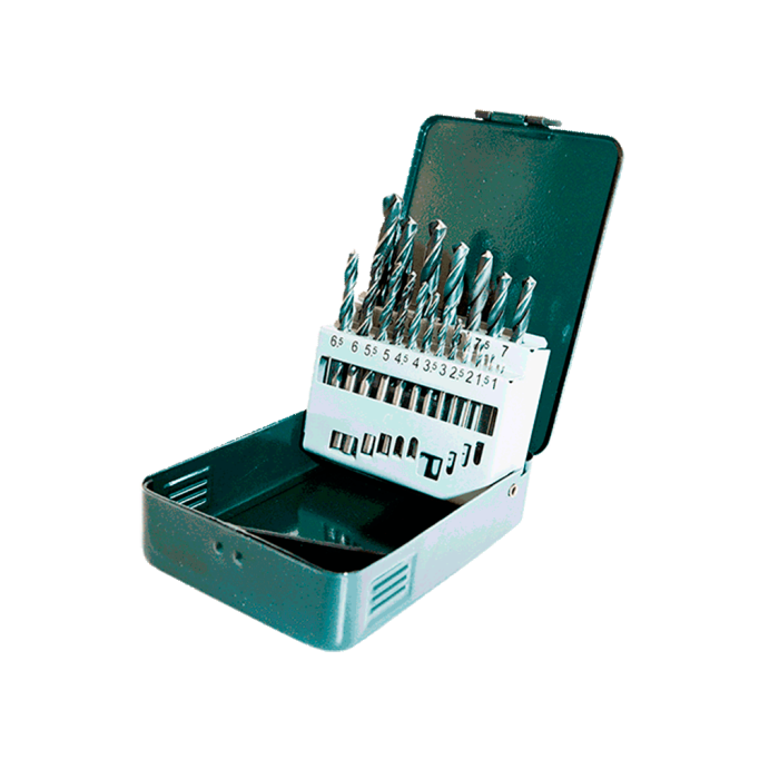 Maier 19 Parça Siyah Beyaz Metal Matkap Ucu Takımı MAMTK10SB