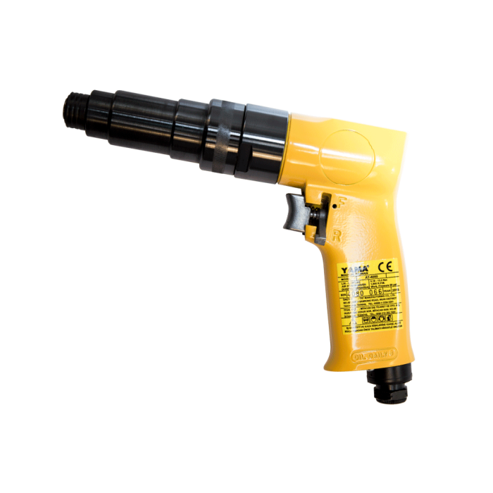 6 mm. 1800 RPM Kabzalı Tip Havalı Tornavida