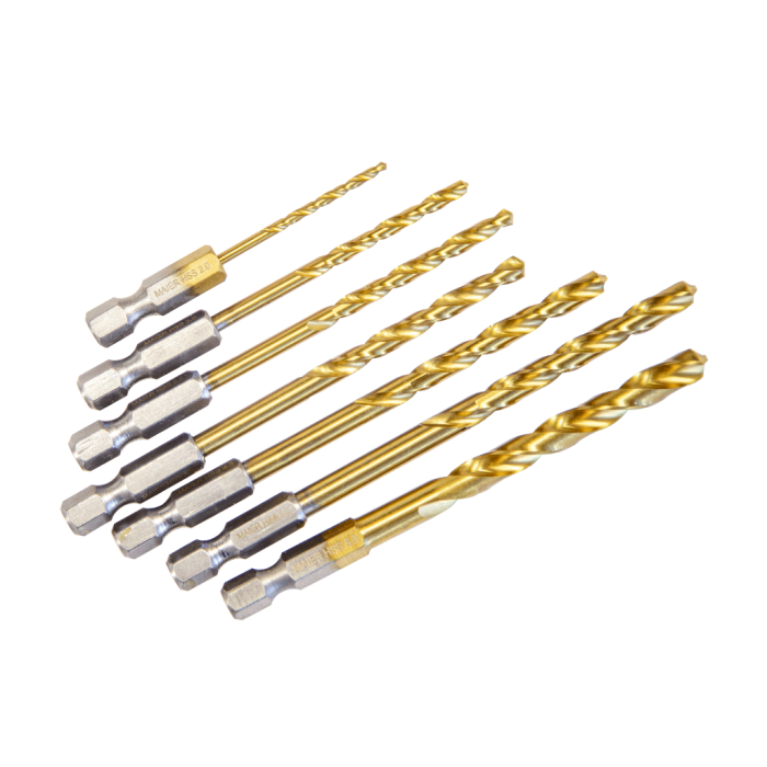 Maier 7 Parça Bits Saplı Matkap Ucu Takımı MAMTKB7