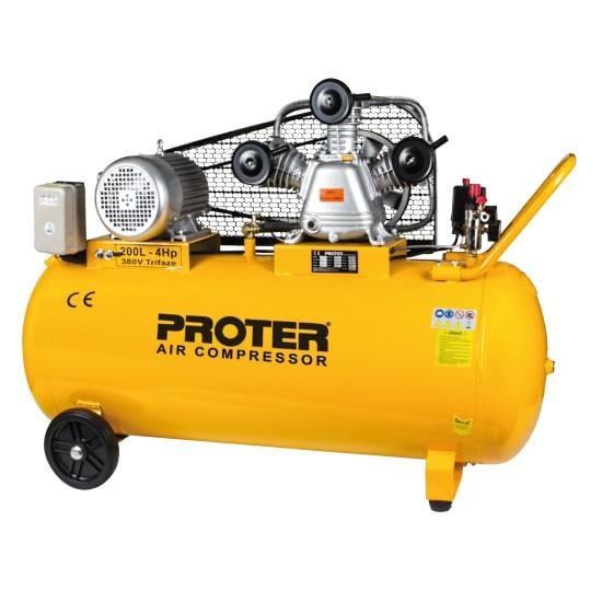 Proter 200Lt 4Hp Trifaze Kompresör