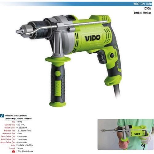 Vido Elektrikli Darbeli Matkap 1050W 13mm WD010211050 