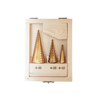 Cone 3 Parça Titanyum Kaplı Kademeli Matkap Ucu Takımı CONSET2