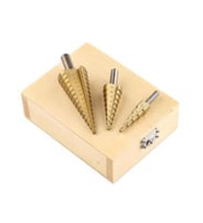 Cone 3 Parça Titanyum Kaplı Kademeli Matkap Ucu Takımı CONSET2