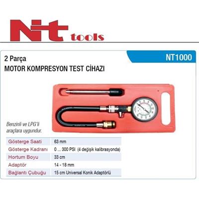 NT Tools 2 Parça Motor Kompresyon Test Cihazı NT1000