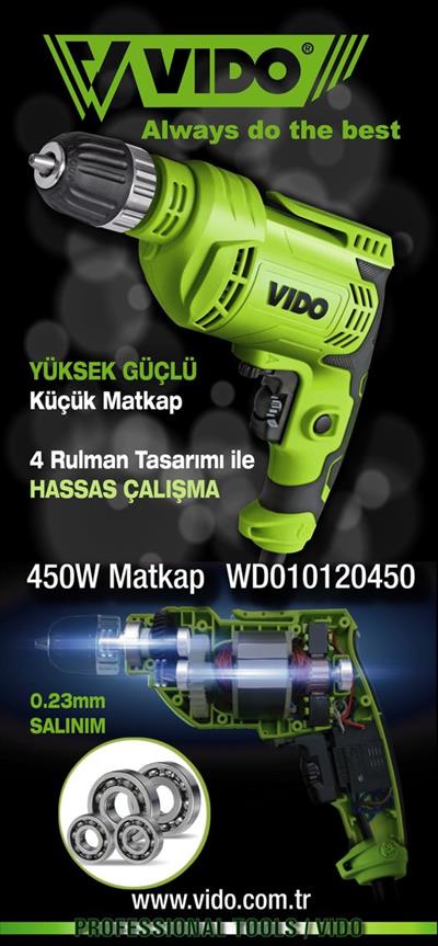 Vido Elektrikli Matkap 450W WD010120450