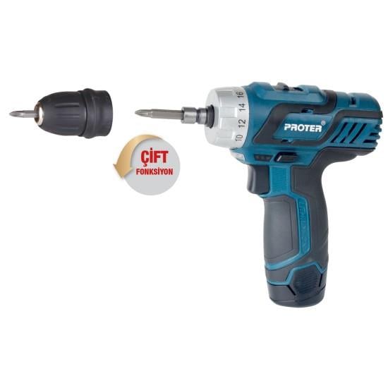  PST 222 Plus 12 V 2 Ah Li-ion 2 Vts Şarjlı Tornvida
