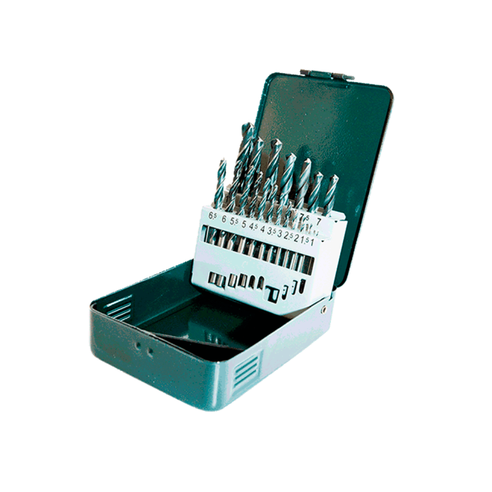 19 Parça Siyah Beyaz Matkap Ucu Takımı