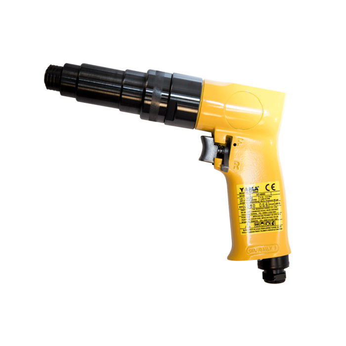 6 mm. 1800 RPM Kabzalı Tip Havalı Tornavida