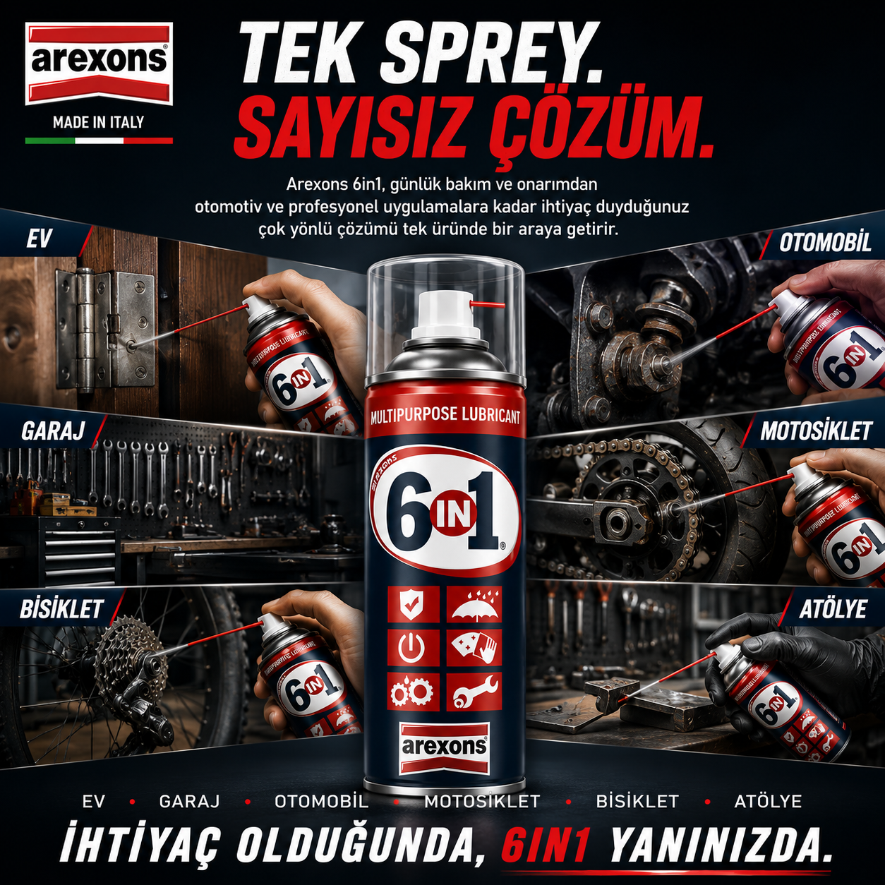 6in1 Pas Sökücü ve Yağlayıcı 200 ml