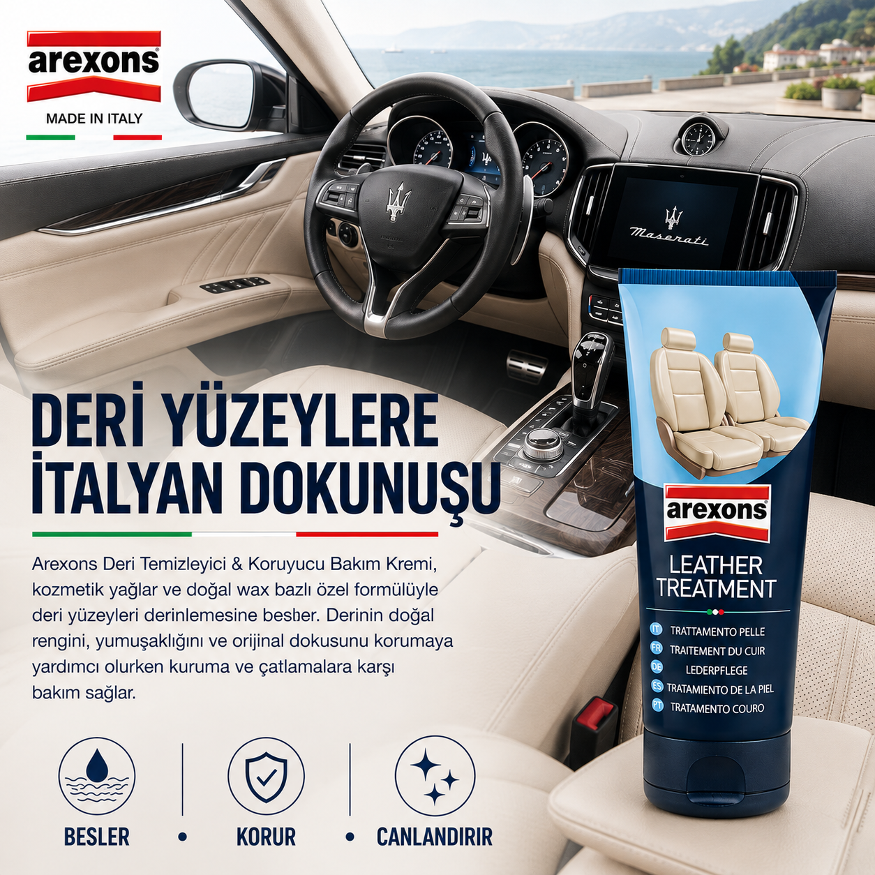 Arexons Deri Bakım ve Koruma Sütü 200 ML