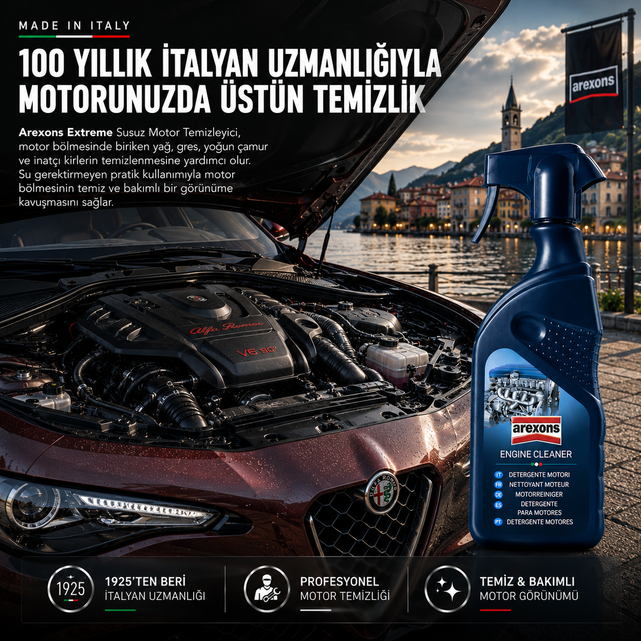 Arexons Extreme Susuz Motor Temizleyici 400 ml