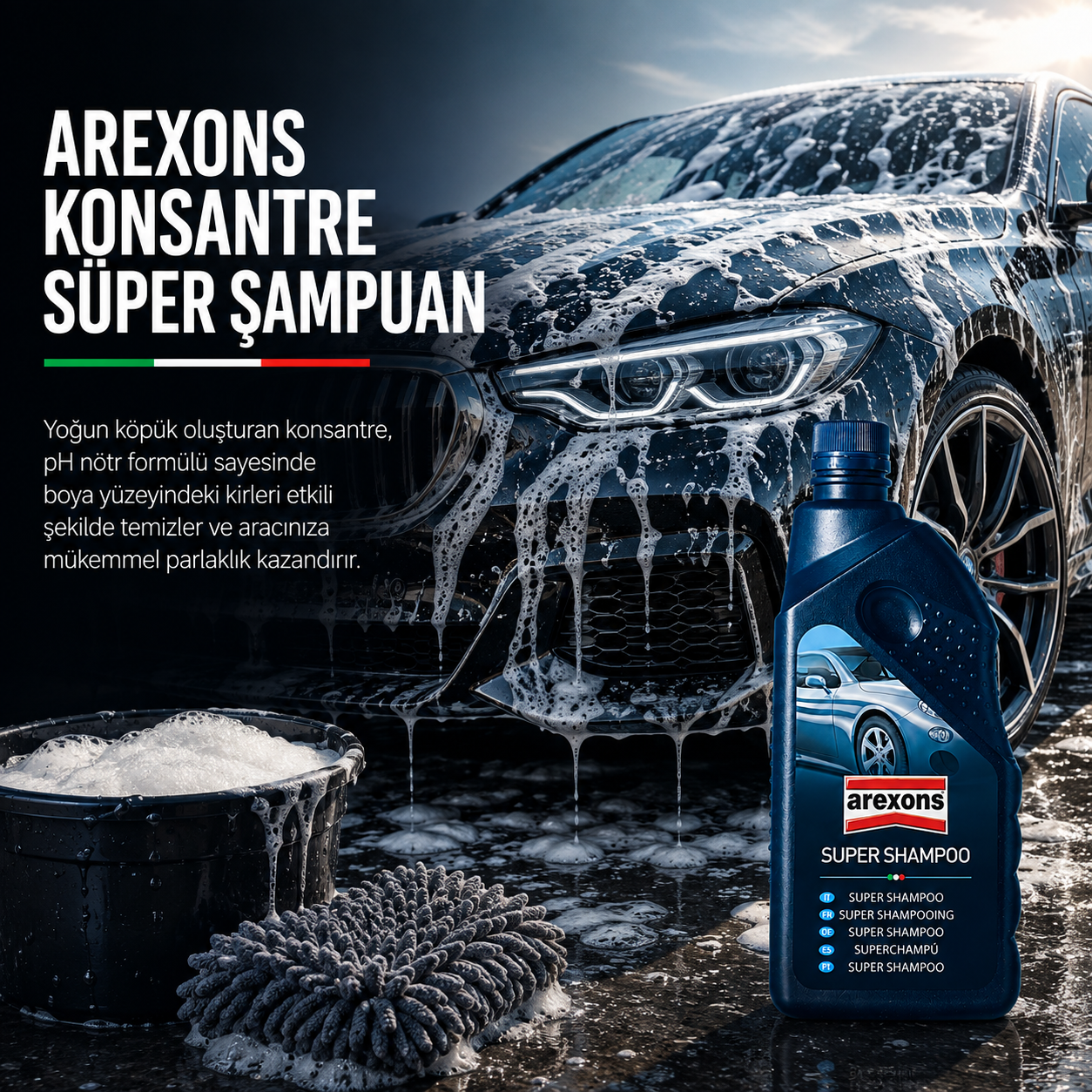 Arexons Konsantre Süper Şampuan 1 Lt