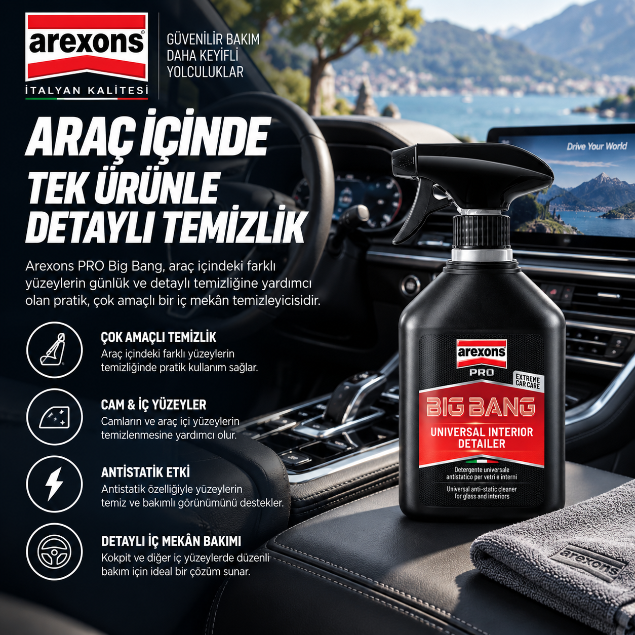 Arexons Pro Big Bang - Genel Detaylı Temizleyici 500 ml