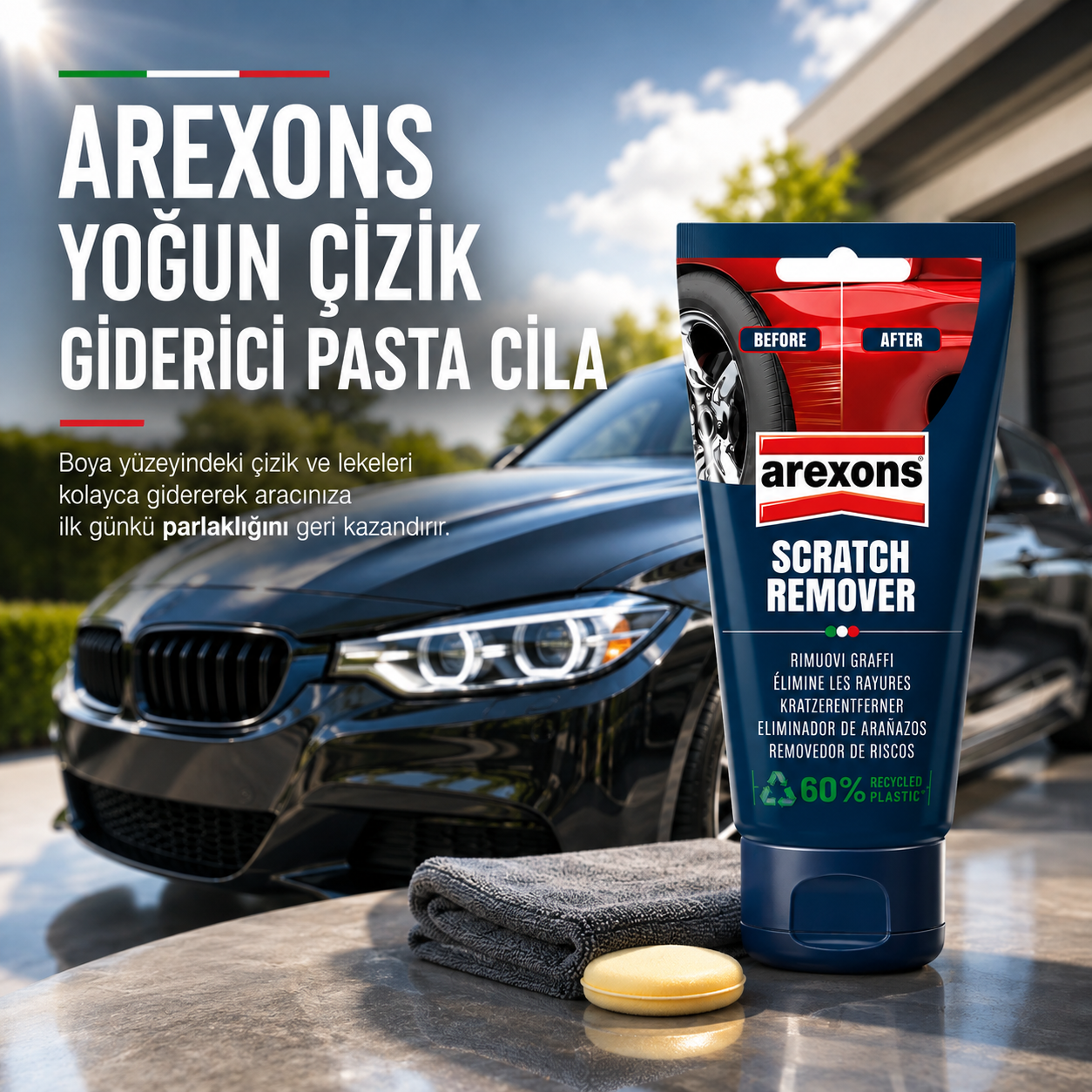 Arexons Yoğun Çizik Giderici Pasta Cila 150 ml