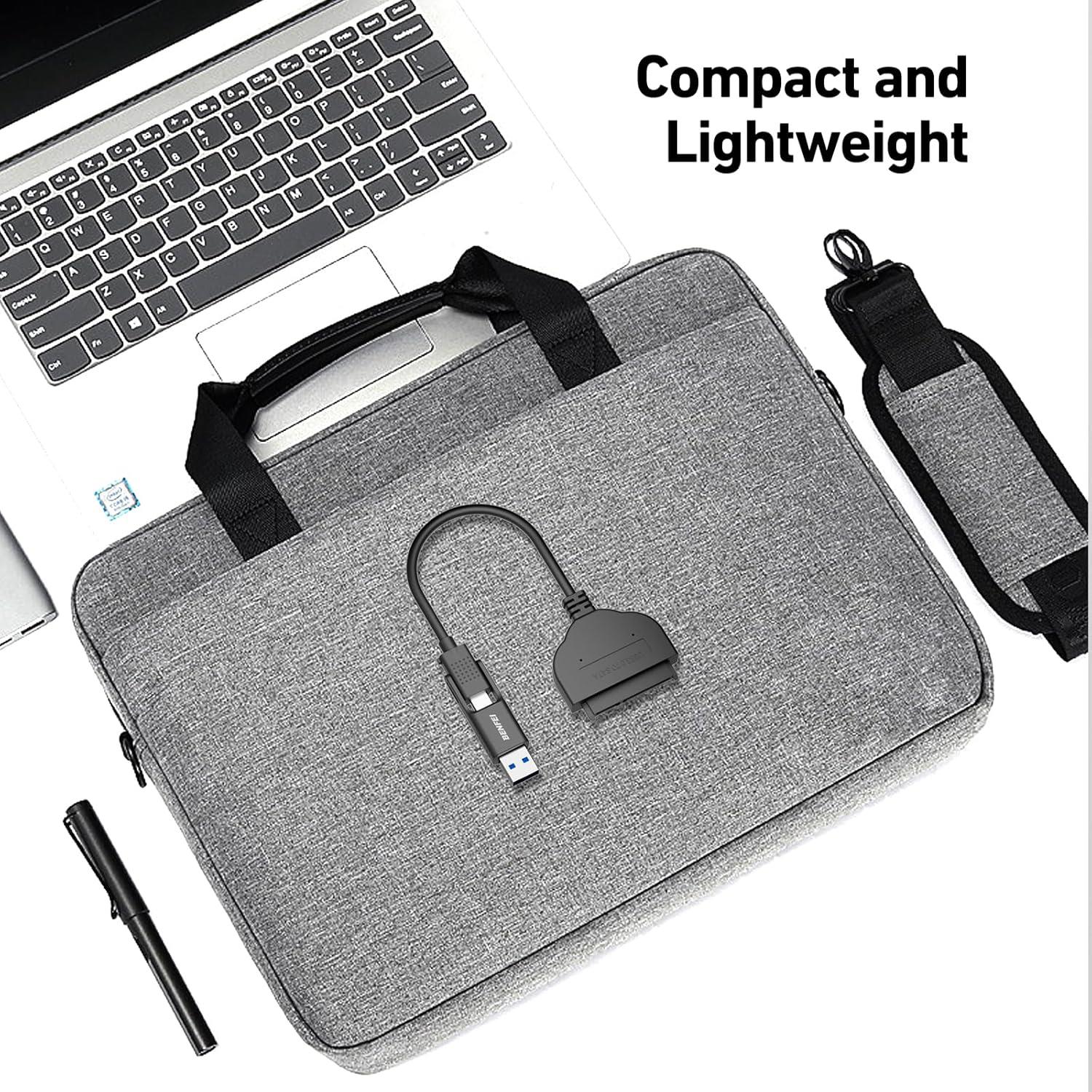 BENFEI SATA - USB Kablo | 2si 1 Arada USB-C / USB 3.0 - SATA III Dönüştürücü | 2.5 inç HDD ve SSD ile Uyumlu