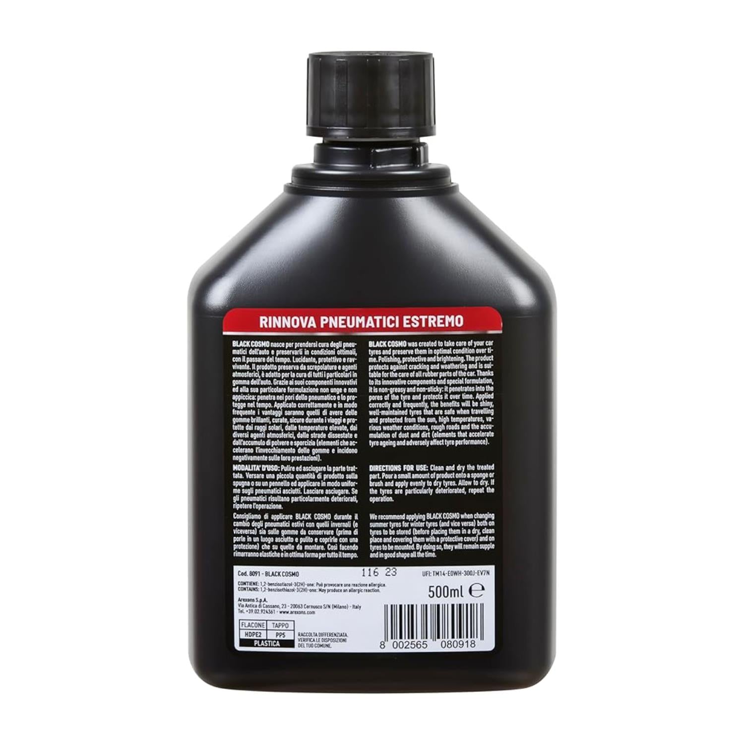 Arexons Pro Black Cosmo - Lastik Parlatıcı Yenileyici 500 ml