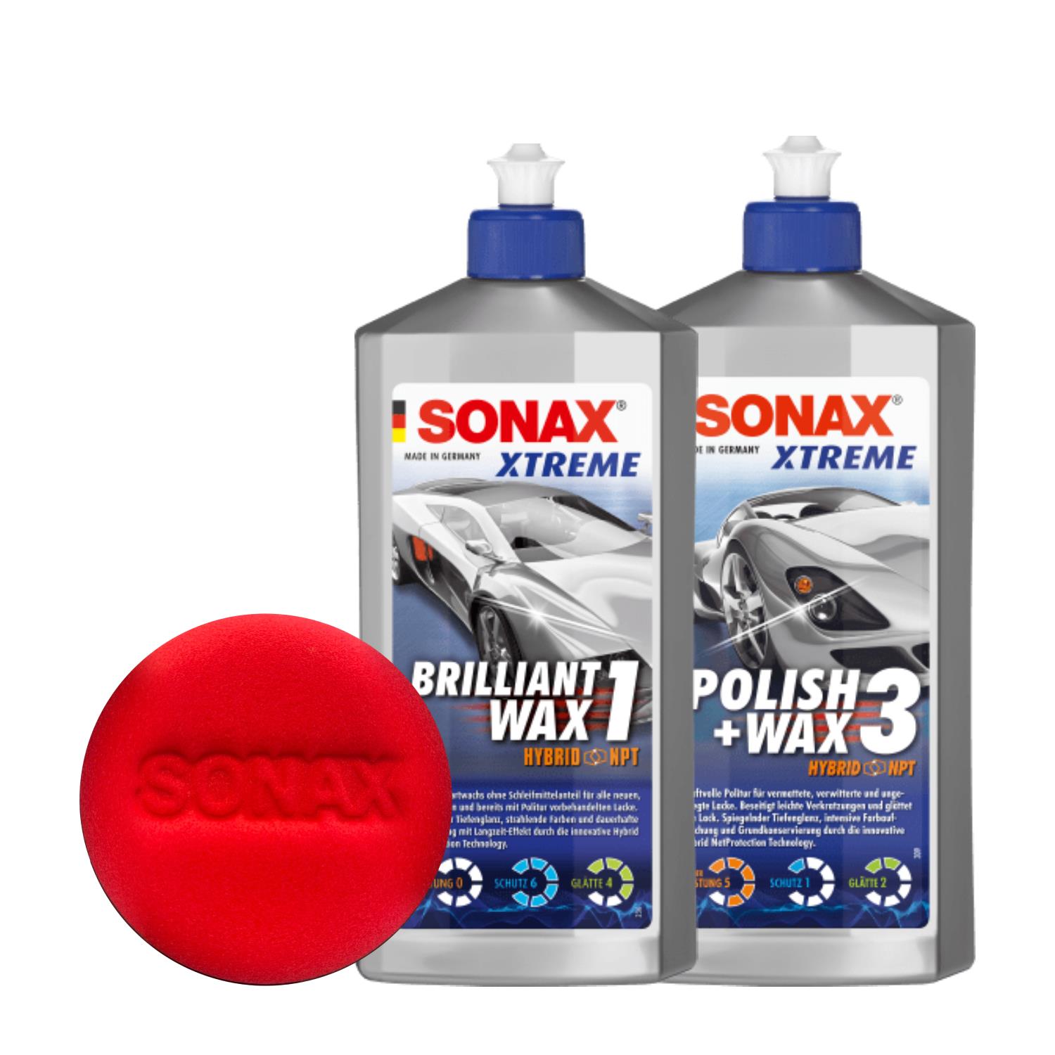 Sonax Hızlı ve Kolay Çizik Giderme ve Parlatma Seti (Premium)