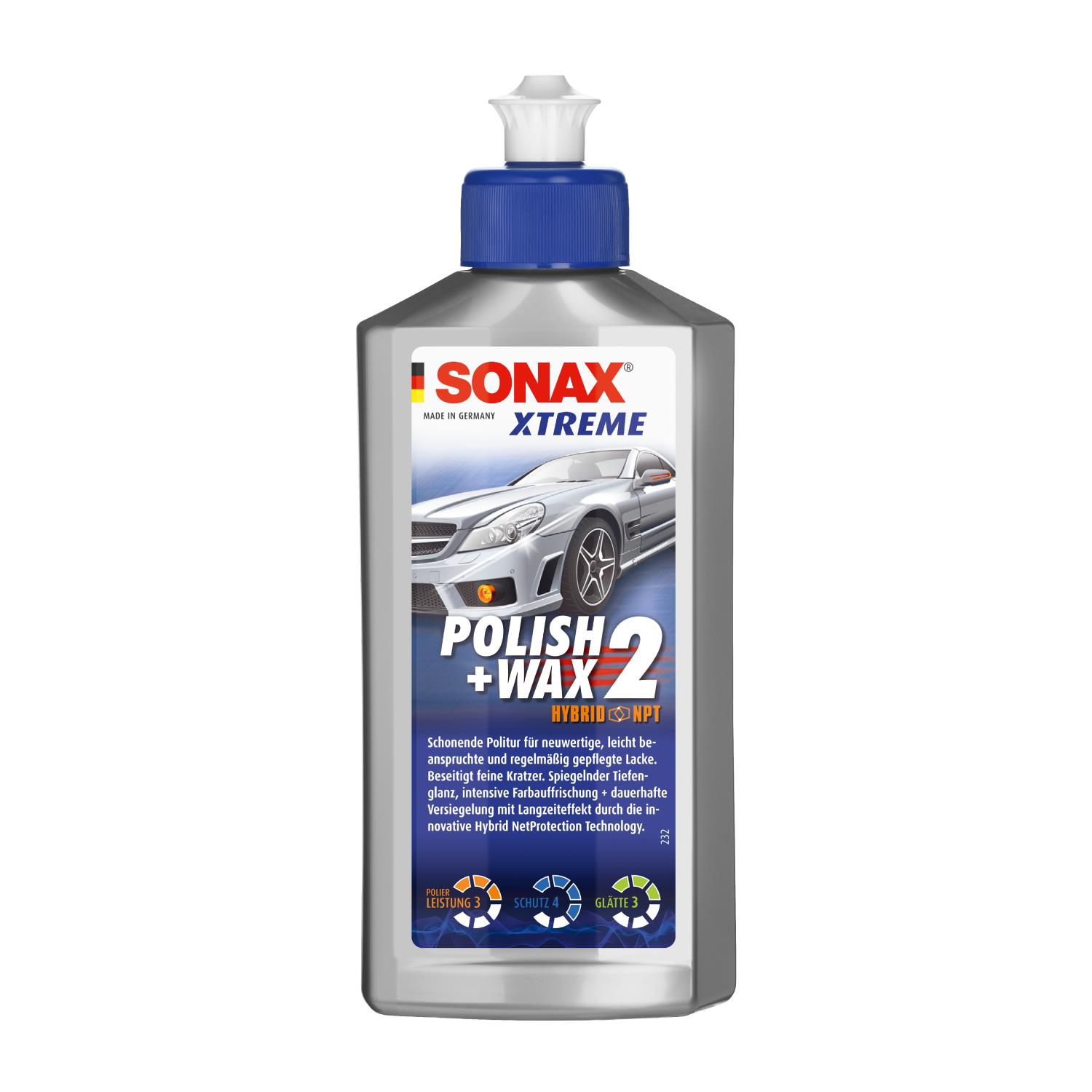 Sonax Xtreme Çizik Giderici ve Parlatıcı Cila Hybrid Npt 250 ml (No:2)