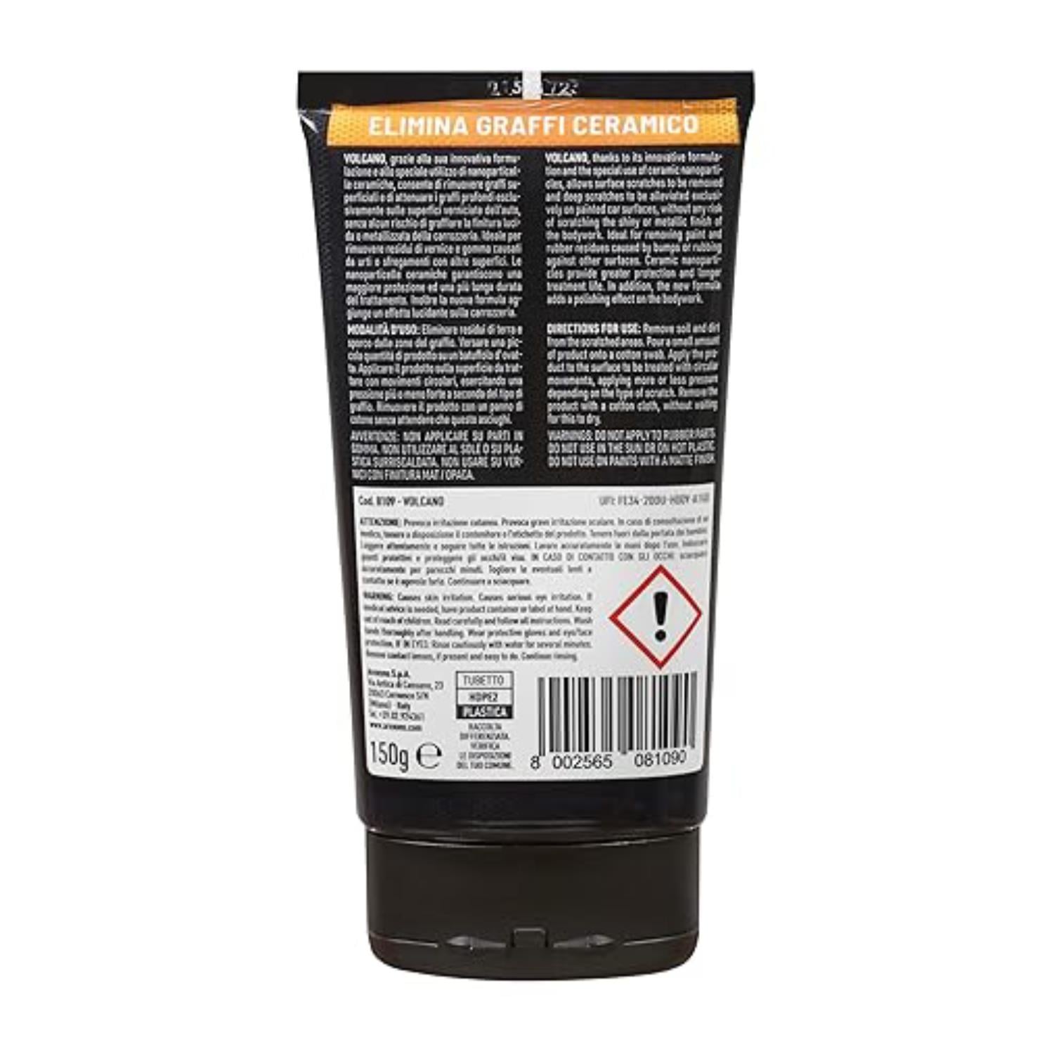 Arexons Pro Volcano - Seramik Çizik Giderici Sıvı Pasta 150 ml