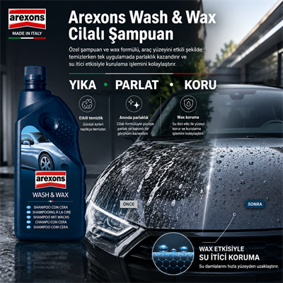Arexons 1000 ml Kendinden Kuruyan Cilalı Şampuan