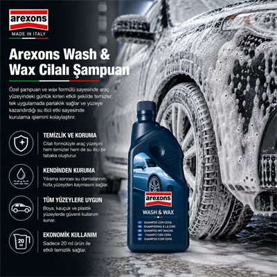Arexons 1000 ml Kendinden Kuruyan Cilalı Şampuan